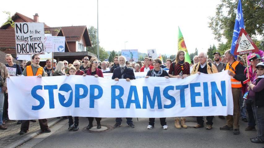 Ramstein Protests in 2019 - No to war and Military Bases