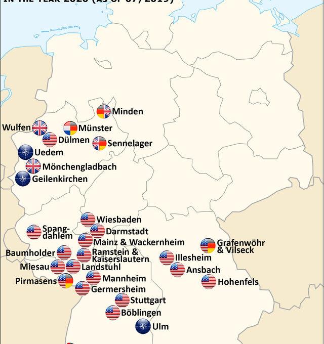 VS-militaire basissen in Duitsland
