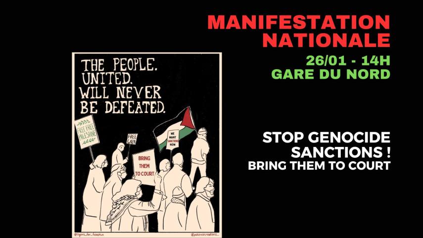 nationale manifestatie stop genocide
