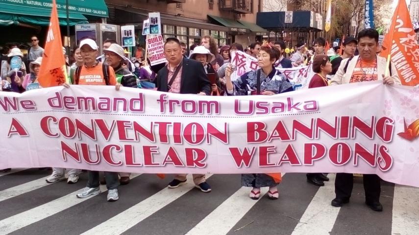 Betoging in New York: &amp;quot;Nooit meer Hiroshima!&amp;quot;