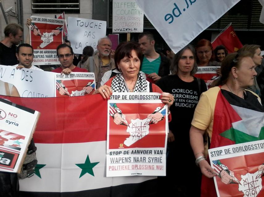 Succesvolle betoging in Brussel tegen militaire interventie in Syrië