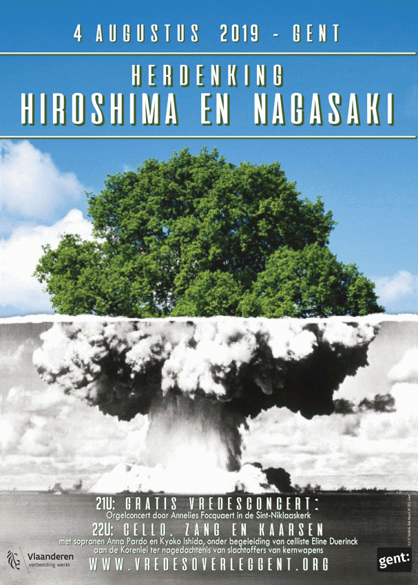 HERDENKING - Hiroshima en Nagasaki - zondag 4 augustus - Gent