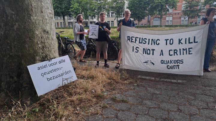 protestactie Wit-Russische diensweigeraar