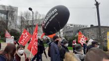 Vredesbetoging tegen de Europese defensietop in Brest (9/01/2022)