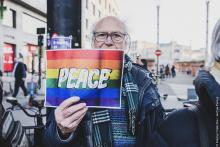 Mensenketting voor de vrede