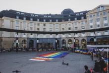 Mensenketting voor de vrede