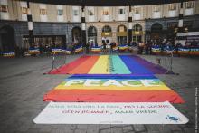 Mensenketting voor de vrede