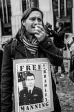 Wereldwijd protestacties tegen opsluiting Bradley Manning