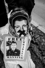 Wereldwijd protestacties tegen opsluiting Bradley Manning