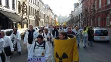 Betoging tegen kernenergie in Antwerpen