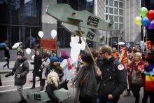 #geengevechtsvliegtuigen op de Grote Parade