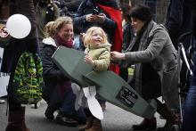 #geengevechtsvliegtuigen op de Grote Parade