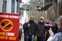 #geengevechtsvliegtuigen op de Grote Parade