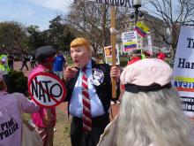 Protestmars tegen NAVO-top in Washington