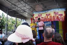Protestmars tegen haat en voor een sociaal beleid