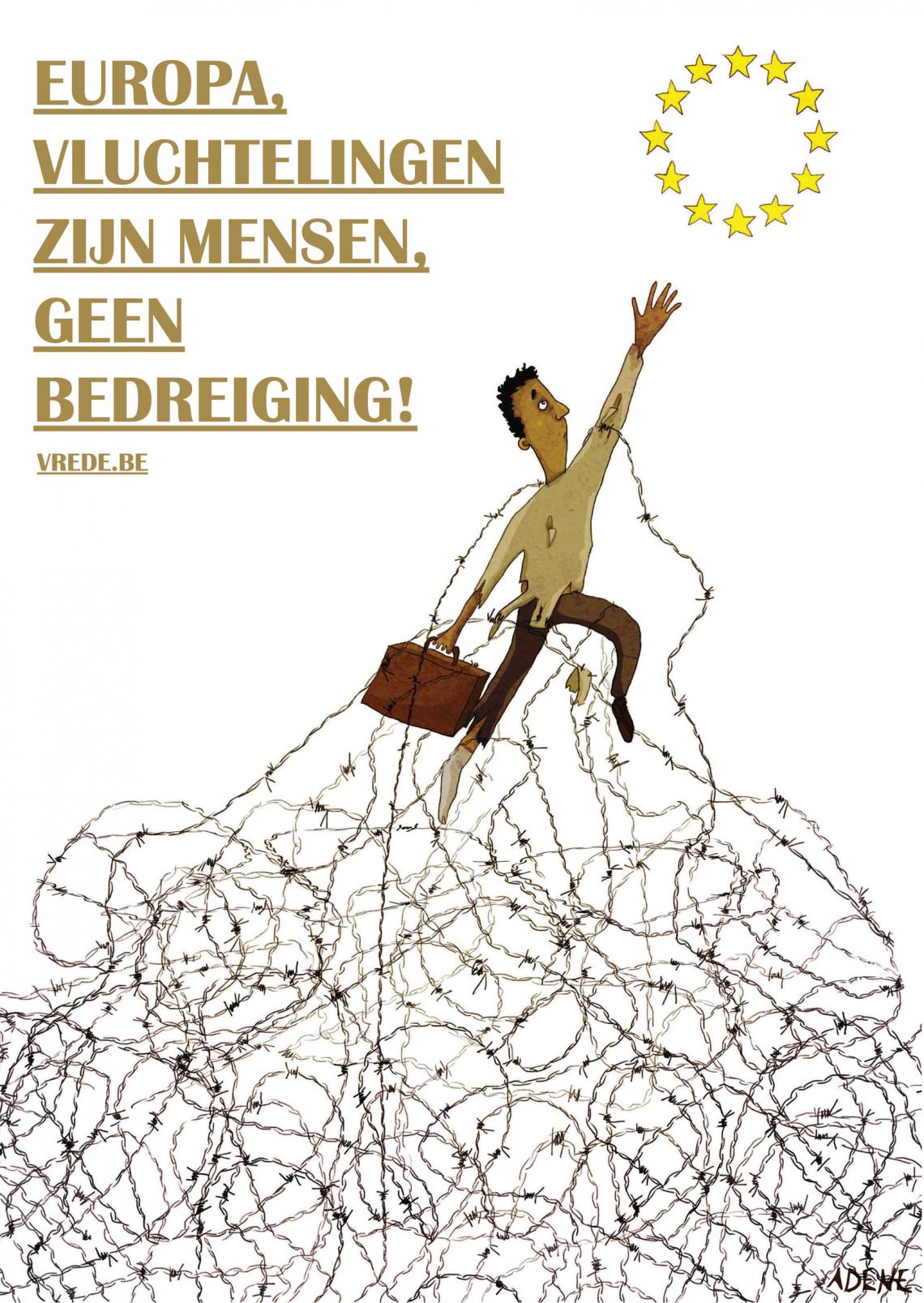 Europa, vluchtelingen zijn mensen geen bedreiging!