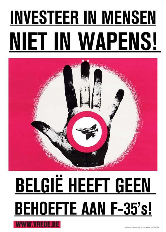 Investeer in mensen, niet in wapens! België heeft geen behoefte aan F-35&amp;#039;s!